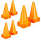 Relaxdays 96 x Pylonen, Fußball, Hundetraining, Pferdesport, Markierungskegel 23 cm, Verkehrshütchen Kinder, Leitkegel, orange