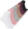 Bencailor 6 Paar Fünf Zehensocken Baumwollsocken für Damen Herren (Schwarz, Weiß, Grau, Khaki, Lila, Rosa)