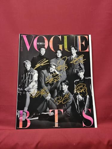GQ VOGUE BTS Cover Special Edition Autographed JIN, V, J-HOPE, JIMIN, RM, JUNGKOOK, JIN Vague BTS Group Autographed 1