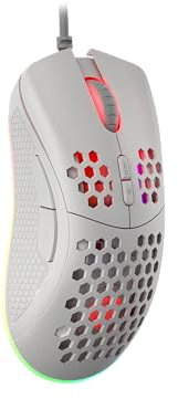genesis Raton Gaming Krypton 555 RGB 8000DPI Blanco