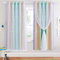 NICETOWN Rainbow Curtains for Kids - Star Cut Out Double Layer Blackout Curtains with Voile Thermal Privacy Protection for Nursery Bedroom Living Room, 2 Panels, W66xL72 Inch (168×183 cm),Rainbow
