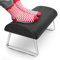 Repose-pieds de Bureau, Repose Pieds Luxueux, Repose Pieds Ergonomiques our le Tourisme de Bureau à Domicile, Noir