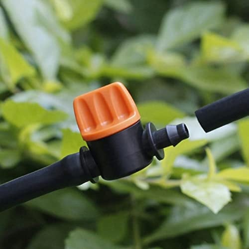 20 Stück Tropfbewässerung Widerhaken Absperrventil Widerhaken Kugelhahn Rohr Kupplungsventil für 1/4 Zoll 4/7 mm Bewässerungsschlauch – Bewässerungssysteme für Blumen, Pflanzen, Rasen, Villen
