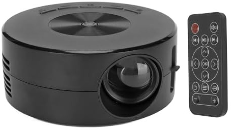 Mini Projecteur, Poche à Main TFT LCD Même écran Projecteur Enfant avec Télécommande pour Camping en Plein Air, Prise en de la 5V2A