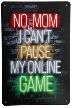 No Mom blechschild - metallschild - metall poster - retro schilder - blech - wanddekoration - vintage schild - metal sign - dekoschild - mancave - männerhöhle