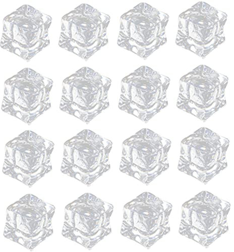 MAGICLULU 50 Stück Simuliertes Eis Nachgemachte Eiswürfel Foto-requisiten Transparente Gefälschte Eiswürfel Fotografie-requisiten Künstliche Eisblöcke Vase Deko Irregulär Füllstoff Acryl