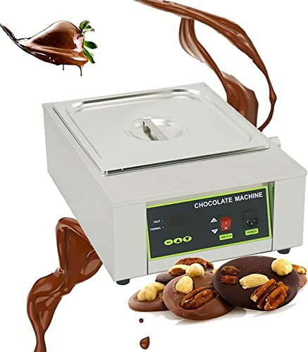 AINITAIFENG Crogiolo di Cioccolato Professionale, temperatrice elettrica per Cioccolato da 1000 W, crogiolo di Cioccolato Commerciale, scaldavivande in Acciaio Inossidabile