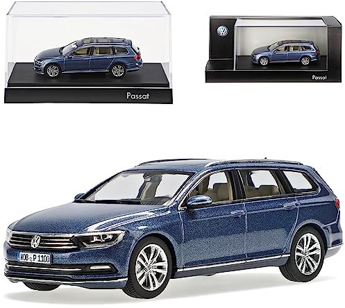 Volkwagen Passat B8 Variant Kombi Blau Grau Metallic Ab 2014 1/43 Herpa Modell Auto