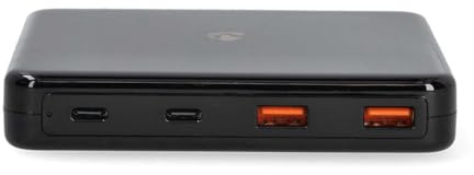 NEDIS Netzladegerät - 65 W - GaN - Schnellladefunktion - 1.5/2.0/3.0/3.25 A A - Anzahl der Ausgänge: 4 - USB-A/USB-C - Euro - 1.50 m - Automatische Spannungswahl
