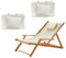 2*Tela de reemplazo de Silla de,Tela de reemplazo de Silla de Patio Plegable de Tela Oxford de 45x17 Pulgadas con Almohada, Tela de reemplazo de Silla de Playa para Piscina de Tumbona Solar jardín pa