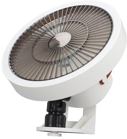 aqxreight Pequeño Ventilador de Pared con Control Remoto Mini Ventilador Oscilante con Luz Nocturna 3 Velocidades para RV Dormitorio Hogar Oficina Garaje