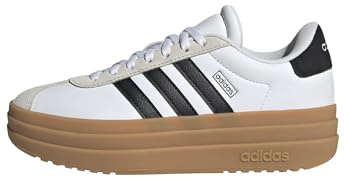 adidas Unisex Kids Vl Court Bold Junior Shoes, Cloud White/Core Black/Gum, 5 UK