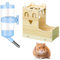 Bouteille d'eau pour Hamster,Distributeur Eau Lapin,Bouteilles d'eau Automatiques à Suspendre pour Animaux de Compagnie,Gourde pour Hamster avec Support,Convient aux Hamsters et Autres Petits Animaux