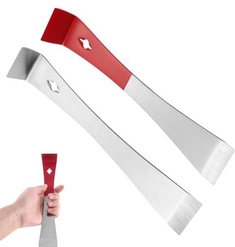 2 Pcs Pry Bar, Crow Bar, Crowbar, Mini Pry Bar, Flat Mini Crowbar Tool Thin Trim Bar Small Pry Bar Scraper Multipurpose Crow Bar Beekeeping Equipment for Scraping Pulling Lifting Kitchen Remodel