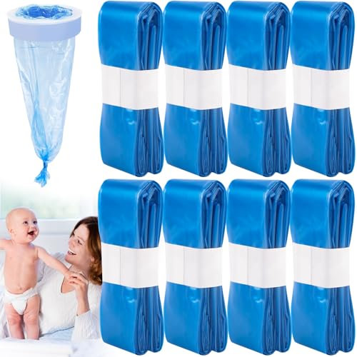 MINISOISO Recambios Contenedor de Pañales,8 Piezas Recambios Papelera Pañales,4 Capas Recambios de Papelera Pañales Bebe,Bolsa de Relleno para Papelera Pañales Bebe,Recambios Cubos de Pañales,4,5M