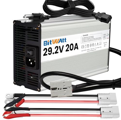 Bitwatt LiFePO4 Chargeur de Batterie 24V 20A 29.2V 29.2V 20A Chargeur
