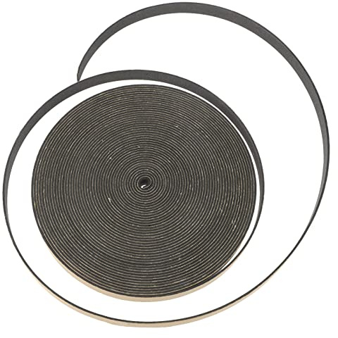 PartyKindom 10m EVA Foam Seal Gasket for Speakers Self-Adhesive Soundproofing Foam Strip 12mm Wide Speaker Sealing Tape for Home Audio Systems and