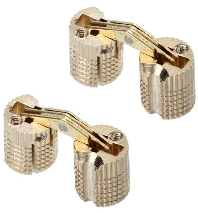 FUTUREORYY 2pièces Charnières Dissimulées Pour Boîtes Bois Charnières Cylindriques Pour Meubles Angle Ouverture Pour Portes Armoires