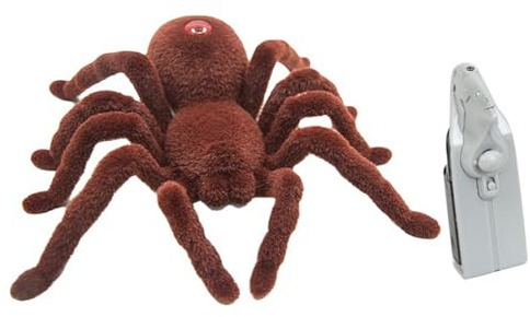Nexusectar Fernbedienung Spinnen - Scary Prank Toys Unterhaltungsspiel,Hohe Simulation, Ferngesteuerte Spinne Mit Realistischen Texturen, Glänzenden Augen, 8 Beinen, Lebhaftes, Gruseliges