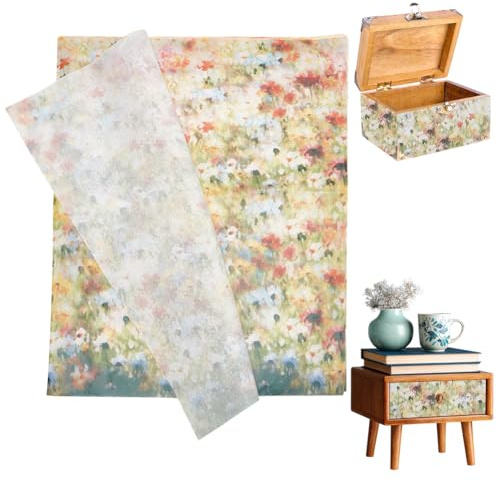 UNICRAFTALE Monet Garden - 20 fogli di carta per decoupage con stampa floreale vintage, carta decorativa per decoupage, mobili, fiori, scrapbooking, 70,1 x 49,5 cm