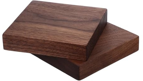 Pezzi di legno non finiti 2 fogli di compensato noce, pannelli legno grezzo spessi for progetti fai da te incisione, bruciatura, taglio, assi duro rettangolari