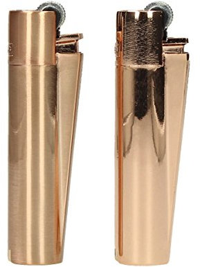 Clipper Classic Metal Flint - 1 Feuerzeug Rose Gold Brushed