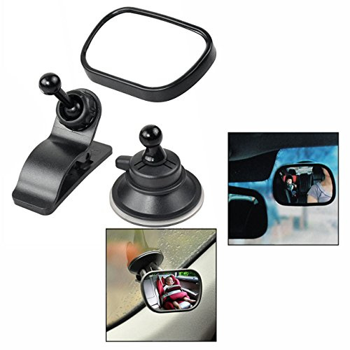 OFKPO Rétroviseur pour Siège de Sécurité à l'Intérieur de la Voiture, Bébé Vue Arrière Miroir, Retroviseur de Surveillance Réglable avec Ventouse et Clip pour Voiture