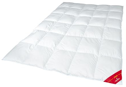Künsemüller Bettdecke »Classic« 200x200cm, 90% Neue canadische Wilddaunen | Mako-Batist Baumwollbezug | Hausstauballergiker geeignet | Wärmeklasse warm