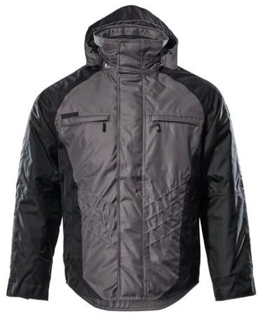Mascot 12035-211-88809 Unique Frankfurt Gestepptes Fleecefutter Wasserdicht Winterjacke, Anthrazit/Schwarz, 2XL Größe