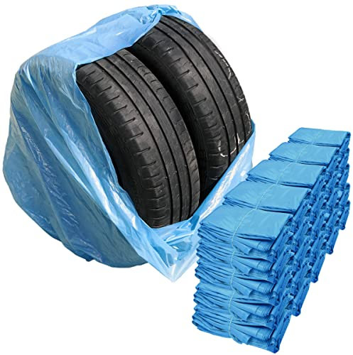 500x Reifentüte 1000 x 1000mm Blau Stark LDPE Reifensäcke bis 22 Reifentasche