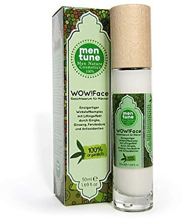MenTune Wow!Face Gesichtscreme Falten-Stopp Feuchtigkeitspflege Gesichtscreme für Männer mit hochdosierter Anti-Aging-Wirkung sofortiger Anti-Falten-Effekt (1x 50 ml) WowFace
