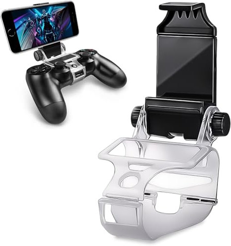 ADZ PS4 Controller Phone Mount Holder Clamp Smart Clip for Slim and Pro Controller - Perfect for Remote Play