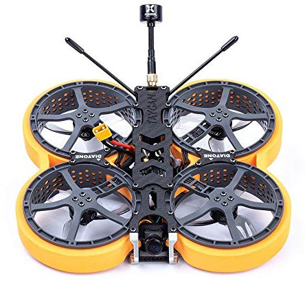DIATONE MXC2.5 TAYCAN PNP FPV 2.5 inch Racing Drone Cinewhoop RC Quadcopter with Ratel/VISTA Video Camera MAMBA F411 25A AIO TX400 VTX (w VISTA Video Camera)