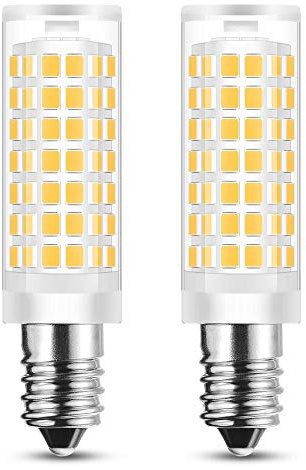 E14 Cooker Hood Bulbs European Base,Turkish Moroccan Lamp Bulb Replace ,Range Hood Light Bulbs AC110V-130V for Refrigerator Cooker Hood Sewing Machine Turkish Lamp (Daylight White6000K, 2-Pack)