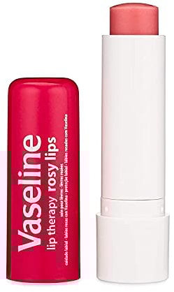 Vaseline Lip Therapy Rosy, Getönter Lippenbalsam, Lippenstift mit Mandel und Rosenöl (4.8 g (1 Stück))