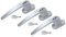 BASI | abschließbarer Fenstergriff 3er Set | in Aluminium Silber | Dreh Kipp Funktion | moderner Fensterbeschlag | Kindersicherung | gleichschließend | 3 Stück