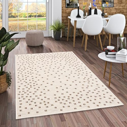 In & Outdoor Flachgewebe Sisaloptik Natur, Terrasse und Balkon Teppich Campus Multicolor Mix in 5 Größen