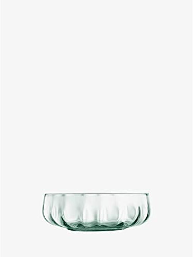 LSA International Mia Niedrige Schüssel Ø15cm Recycelt/Teiloptik | 1 Einheit | Recyceltes Glas | MZ39