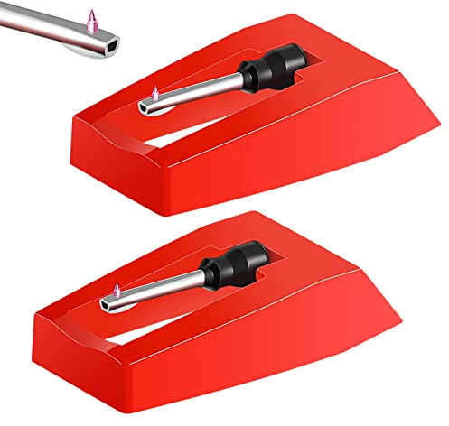 2 x Plattenspieler-Nadeln, Ersatznadel aus Keramik, für Plattenspieler