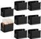 Dicunoy 8 Stück Zuckerpäckchen Halterung, Kunststoff Schwarz Zucker Caddy für Restaurant, Zucker Tasche Süßstoff Pakete Storage Container Box für Kaffee-Bar, Tisch