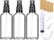Flacon Spray Vide Verre 100ml 3 Pcs vaporisateur vide flacon spray parfum Vide Flacon Vide Flacon Parfum Vide Rechargeable Mini Bouteille Spray Vide Transparent pour Cosmétique Huiles Essentielles