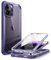 i-Blason Transparent Hülle für iPhone 14 Pro (6.1) Bumper Case 360 Grad Handyhülle Robust Schutzhülle Cover [Ares] mit Displayschutz 2022 Ausgabe (Lila)