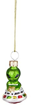 BUTLERS Weihnachtsbaumkugel Alien Anhänger Christbaumschmuck Glas Hellgrün -Hang ON- Weihnachten Dekoration Baumkugeln Außerirdische | Tannenbaum Deko & Weihnachtsdeko