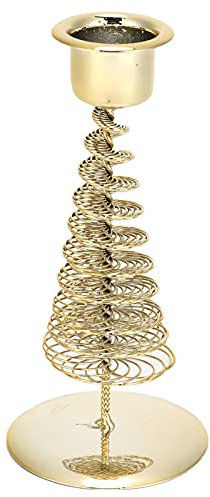 Goldener Kerzenhalter aus Metall, Weihnachtsbäume, Kerzenständer für Tischdekoration, Hochzeit, Geburtstag, Urlaub, Party