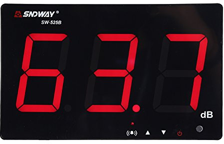 Fonometro Tester USB Powered 9.6 LCD Fonometro Digitale Appeso a Parete 30 130dB Rumore Tester