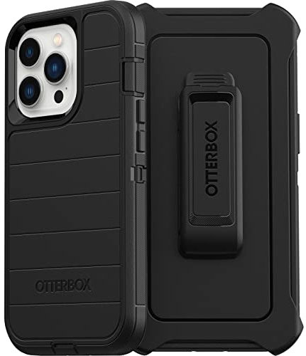 Otterbox Defender Series Screenless Edition Case for iPhone 13 Pro (Only) - Holster Clip Included - Microbial Defense Protection - Retail Packaging - Black