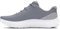 Under Armour Herren Charged Surge 4, leichte und atmungsaktive Laufschuhe, gepolsterte Joggingschuhe für langen Komfort,Steel / Mod Gray / White,44