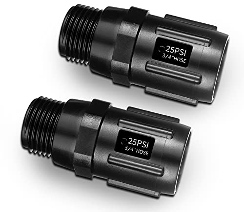 HOMECASA Regulador de presión de riego por goteo de 25 PSI-3/4 pulgadas, reductor de presión de riego por goteo, paquete de 2