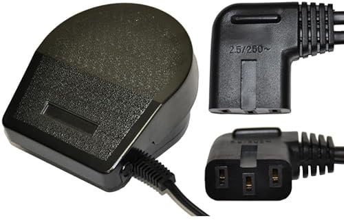 Fußanlasser/Fusspedal für Pfaff & Gritzner Nähmaschinen mit 3 Poligem-Winkelstecker/Kabel (schwarz)