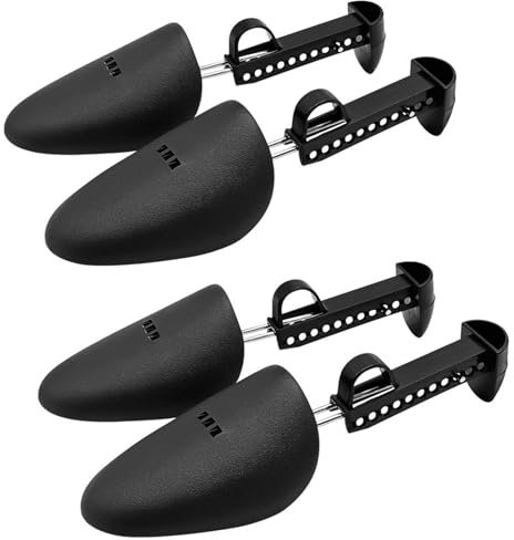 PRVCFZ Shoe Stretchers for Women, Shoe Stretcher, Shoe Tree, Shoe Rack, Shoe Rack Shaper, Adjustable Length, Suitable for Leather Shoes and Sneakers, Shoe Expander Shoe Tree with Shoe Horn (Black)